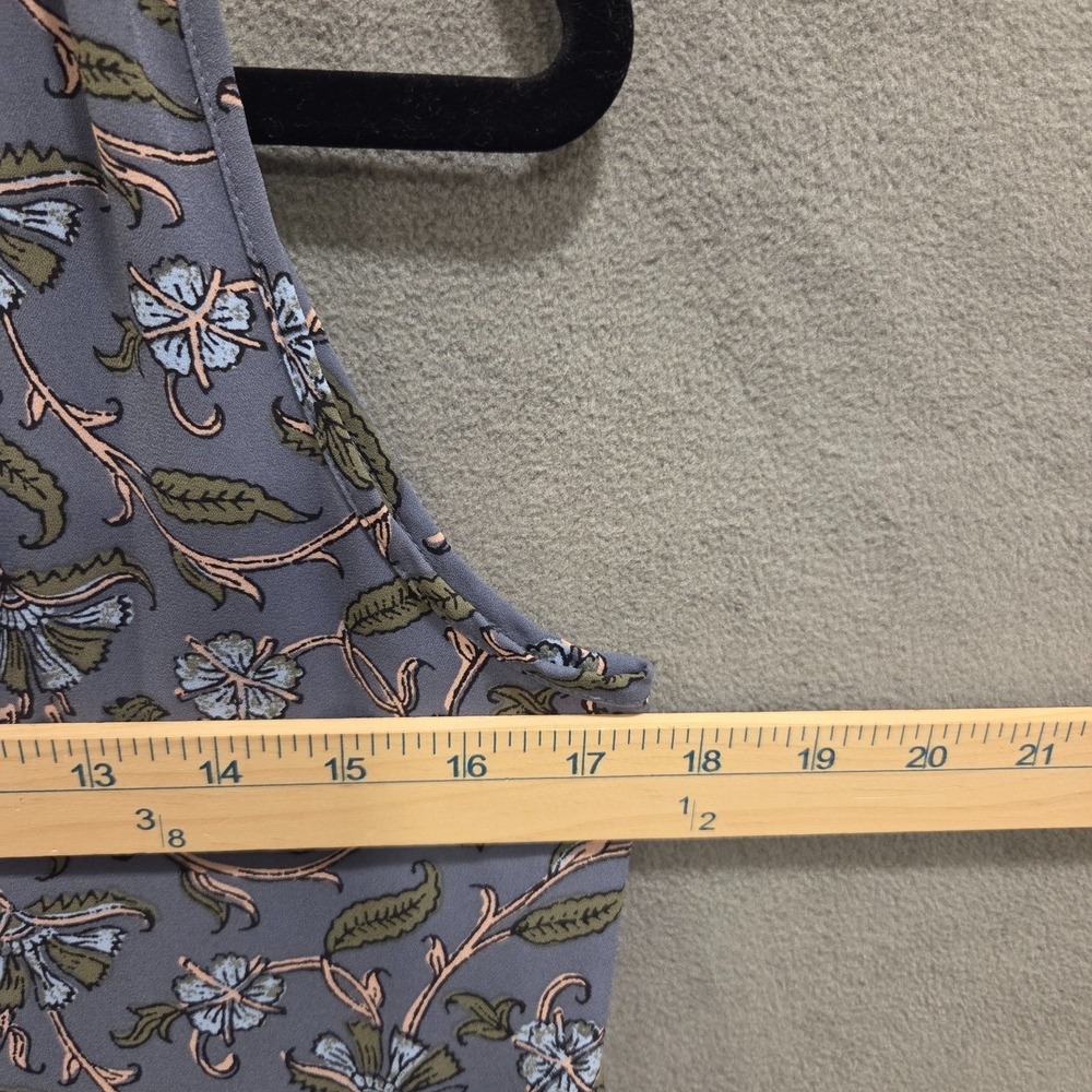 Loft Sleeveless Tiered Blouse Women's Size Small Boho Flowy Floral Casual - Picture 10 of 11